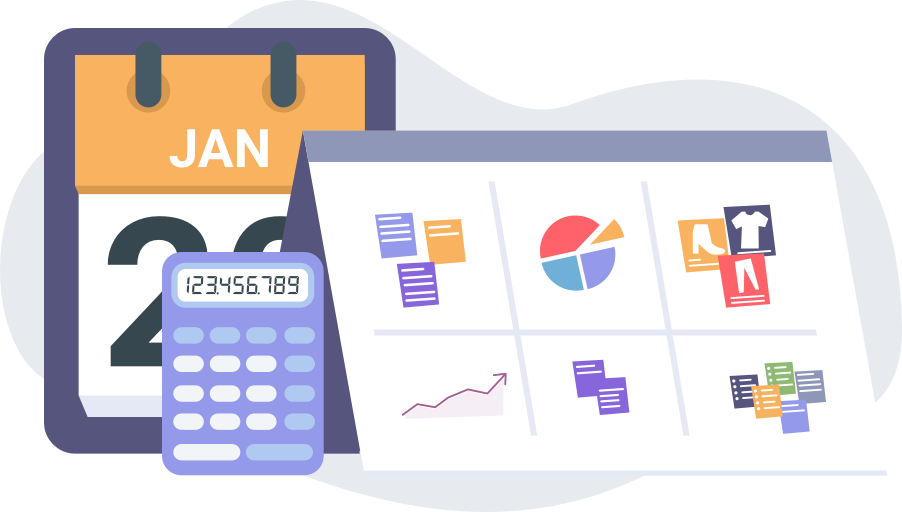 usp-1 Kalender, lommeregner og budgetoversigt